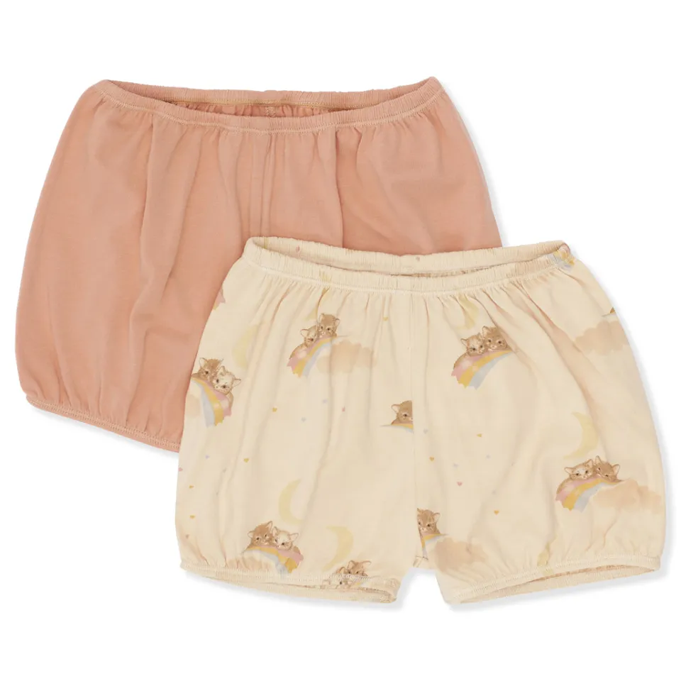 Konges Sløjd Underdele|2 pak basic bloomers - RAINBOW KITTY rainbowkitty