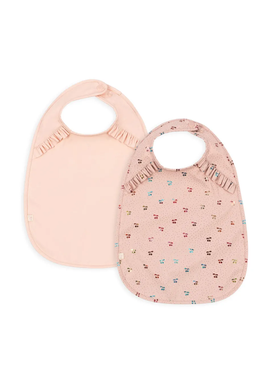 Konges Sløjd Spisetid|2 pak hagesmæk - FAIRY CHERRY/CAMEO ROSE fairycherry/cameorose