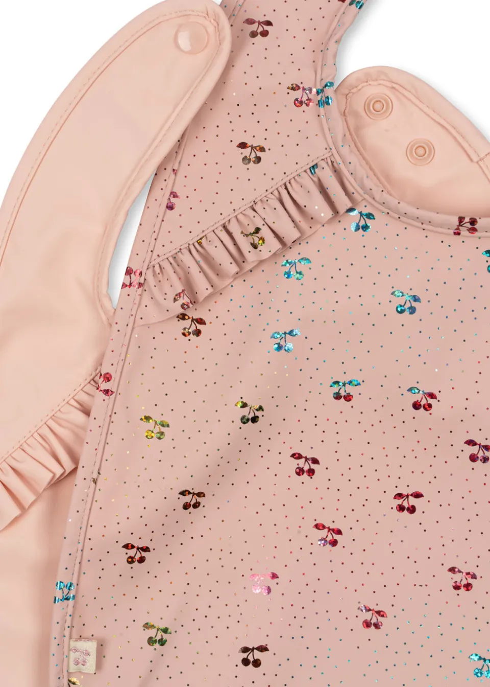 Konges Sløjd Spisetid|2 pak hagesmæk - FAIRY CHERRY/CAMEO ROSE fairycherry/cameorose