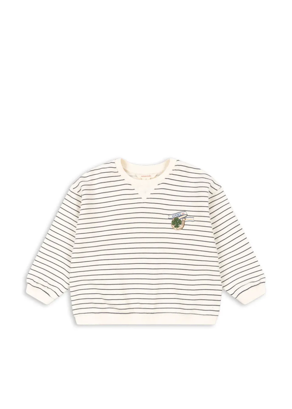 Konges Sløjd Overdele|AMIO SWEATSHIRT - ANTIQUE WHITE / OMBRE BLUE