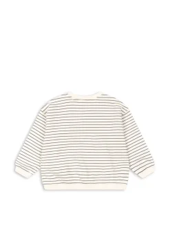 Konges Sløjd Overdele|AMIO SWEATSHIRT - ANTIQUE WHITE / OMBRE BLUE