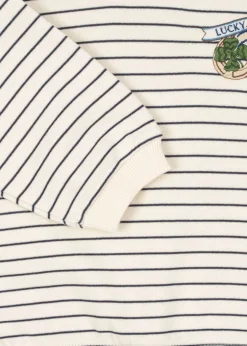 Konges Sløjd Overdele|AMIO SWEATSHIRT - ANTIQUE WHITE / OMBRE BLUE