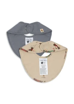 Konges Sløjd Accessories|basic 2 pak hagesmæk - TRADEWINDS / GRAND PRIX