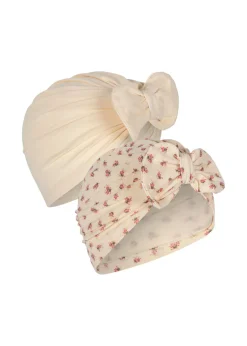 Konges Sløjd Accessories|Overtøj|basic 2 pak turban - buttercream/bloomie