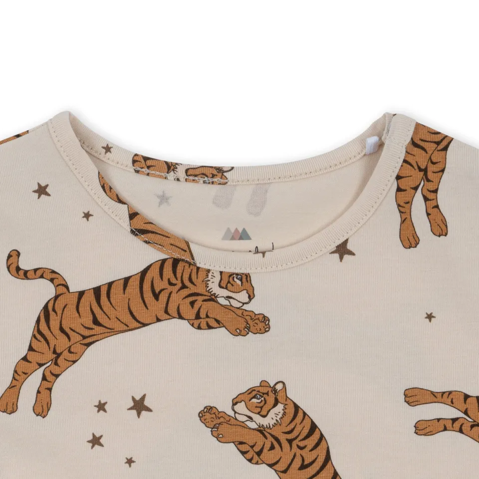 Konges Sløjd Overdele|basic romper - tiger sand tigersand