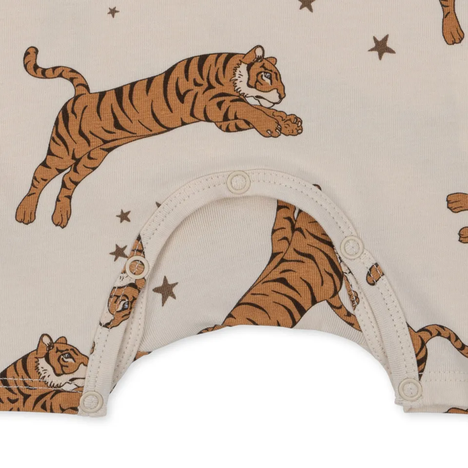 Konges Sløjd Overdele|basic romper - tiger sand tigersand