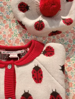 Konges Sløjd Accessories|Overtøj|Belou beret - ladybug