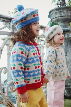 Konges Sløjd Overdele|BELOU CARDIGAN - CHERRY STRIPE cherrystripe
