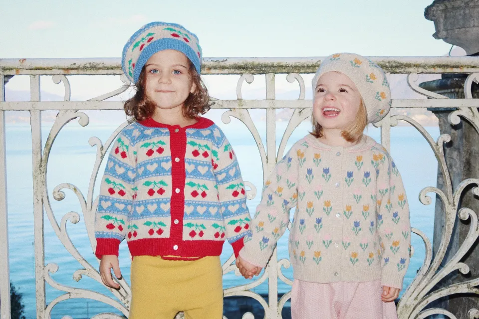 Konges Sløjd Overdele|BELOU CARDIGAN - CHERRY STRIPE cherrystripe