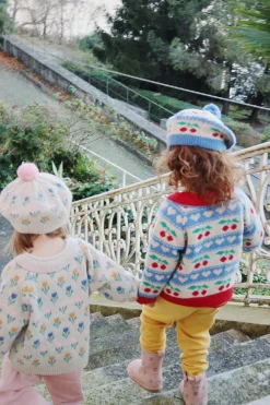 Konges Sløjd Overdele|BELOU CARDIGAN - CHERRY STRIPE cherrystripe