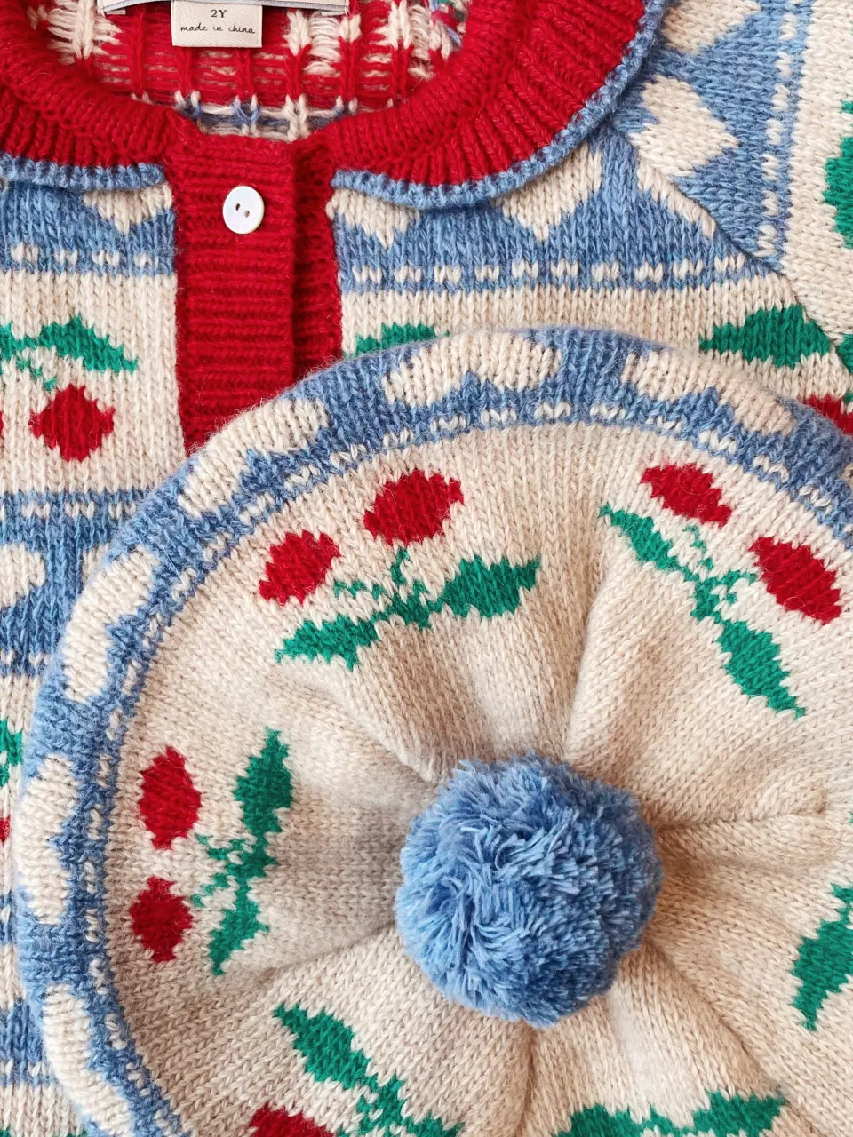 Konges Sløjd Overdele|BELOU CARDIGAN - CHERRY STRIPE cherrystripe