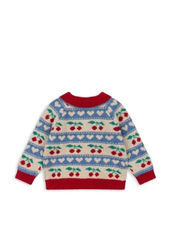 Konges Sløjd Overdele|BELOU CARDIGAN - CHERRY STRIPE cherrystripe
