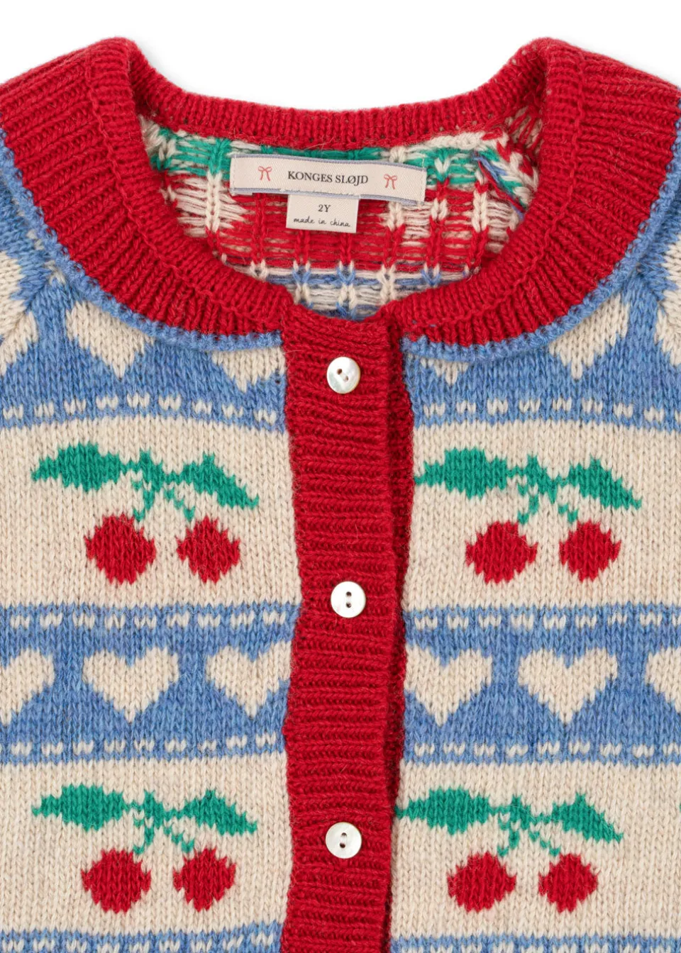 Konges Sløjd Overdele|BELOU CARDIGAN - CHERRY STRIPE cherrystripe