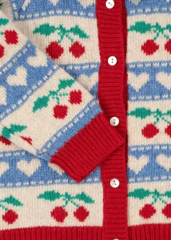 Konges Sløjd Overdele|BELOU CARDIGAN - CHERRY STRIPE cherrystripe