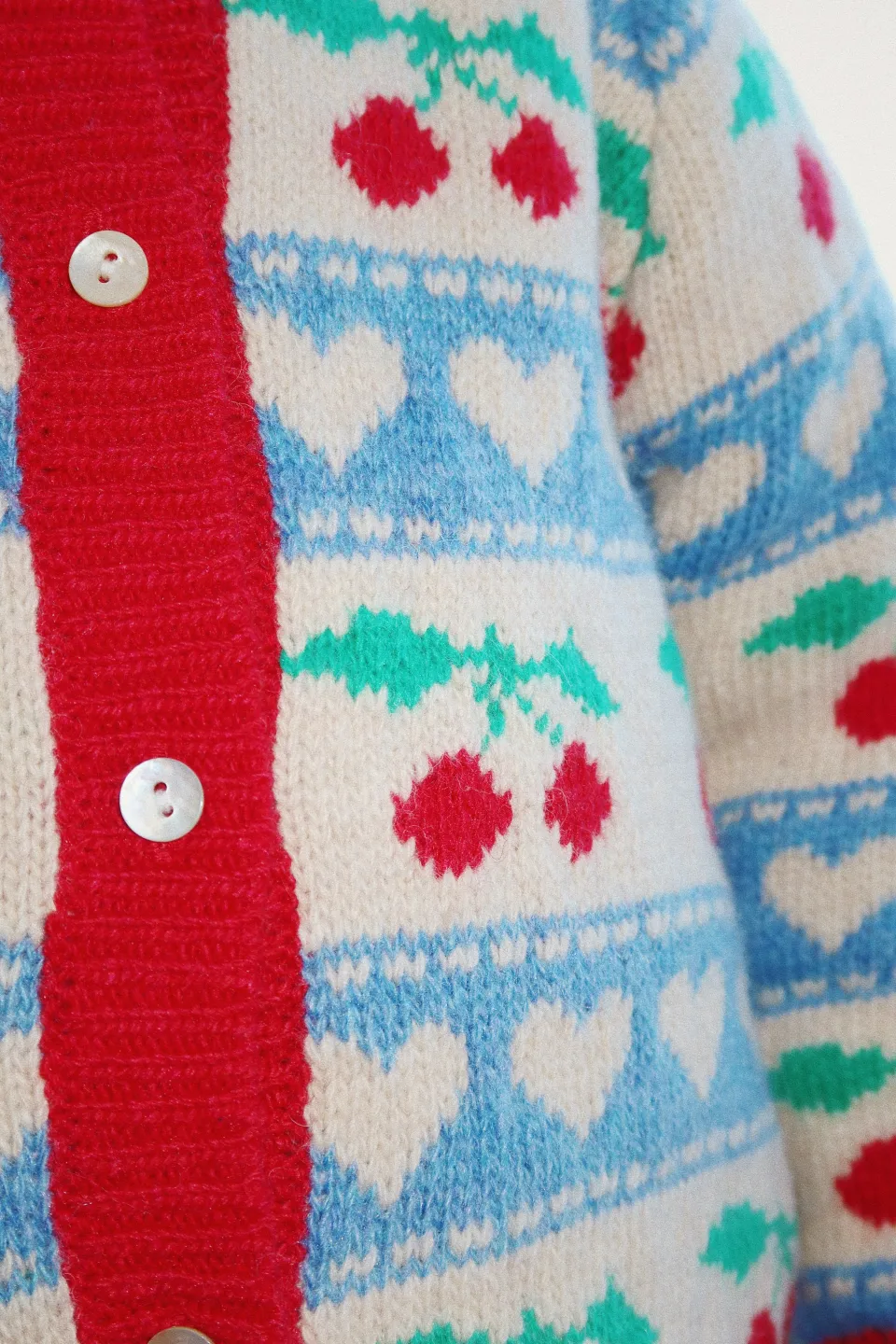 Konges Sløjd Overdele|BELOU CARDIGAN - CHERRY STRIPE cherrystripe