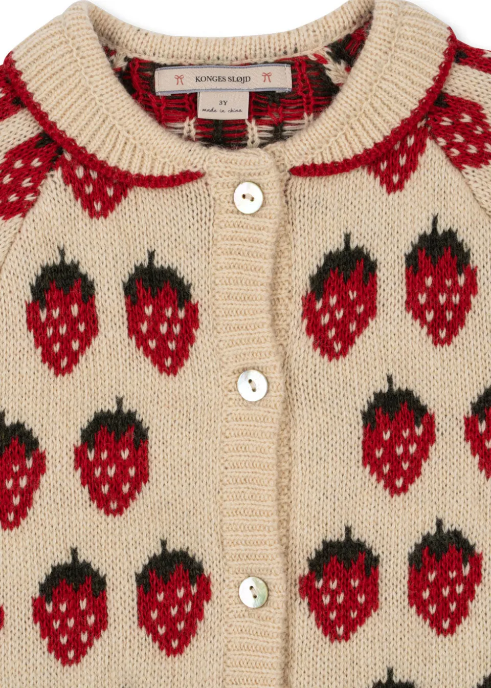 Konges Sløjd Overdele|Belou cardigan - strawberry