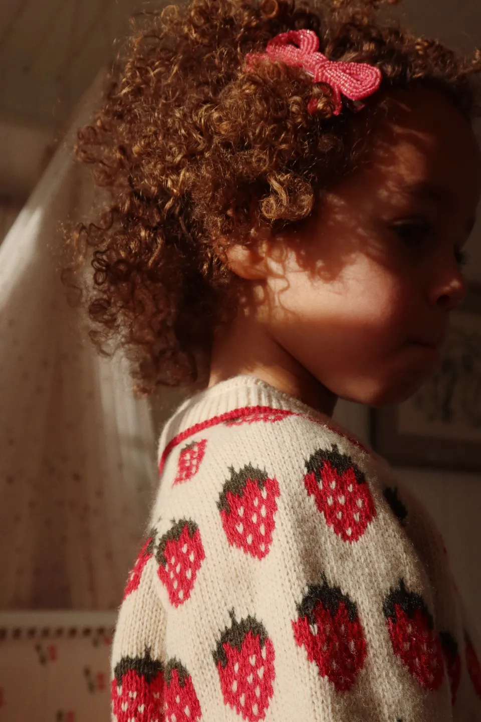 Konges Sløjd Overdele|Belou cardigan - strawberry