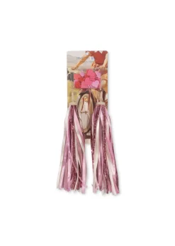 Konges Sløjd Udendørs Leg|Aktivitetslegetøj|BICYCLE STREAMERS AND BEADS - pink glitter pinkglitter