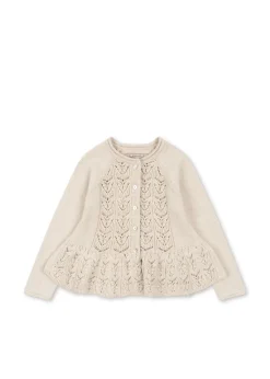 Konges Sløjd Overdele|cabby cardigan - off white melange offwhitemelange