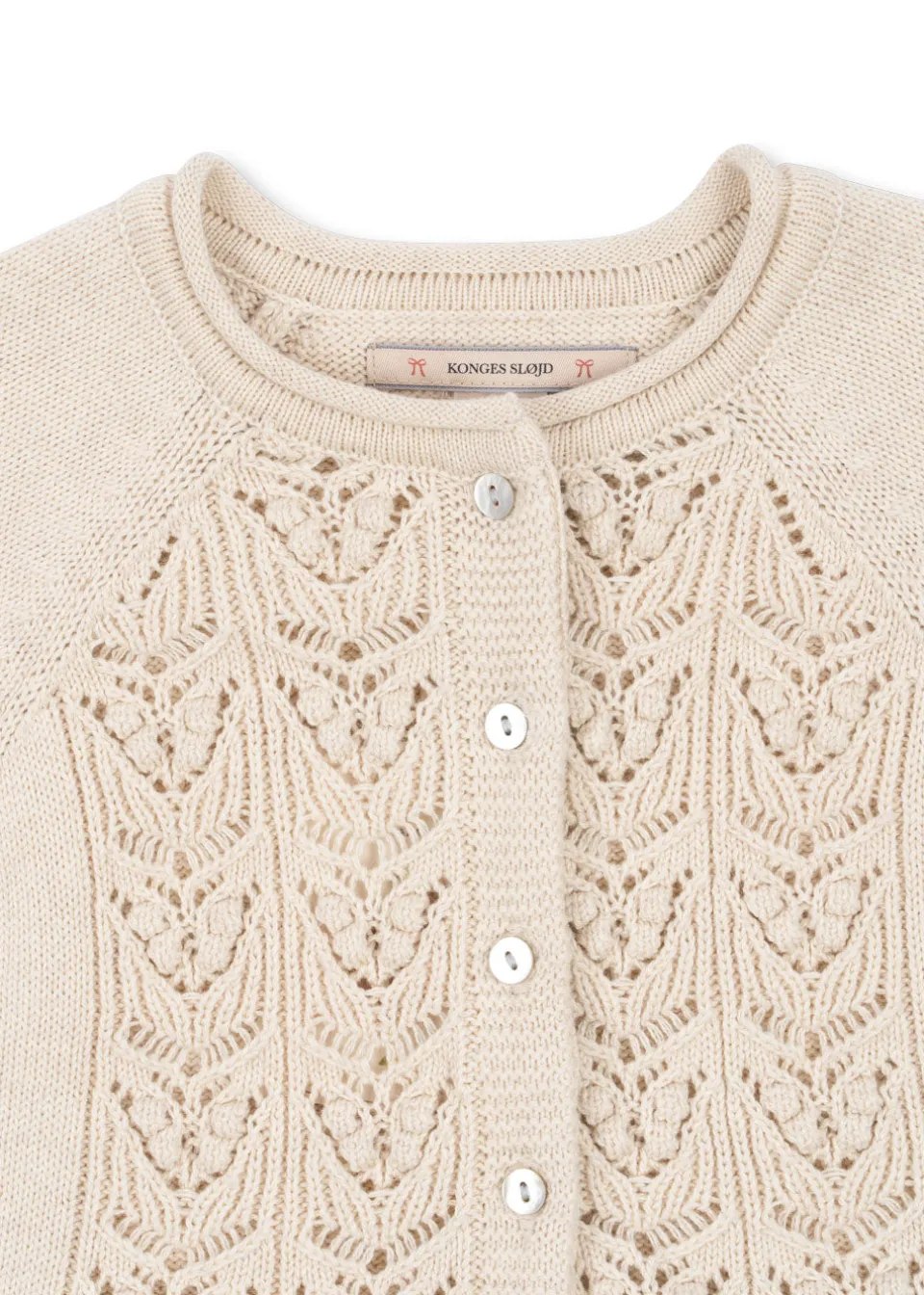Konges Sløjd Overdele|cabby cardigan - off white melange offwhitemelange