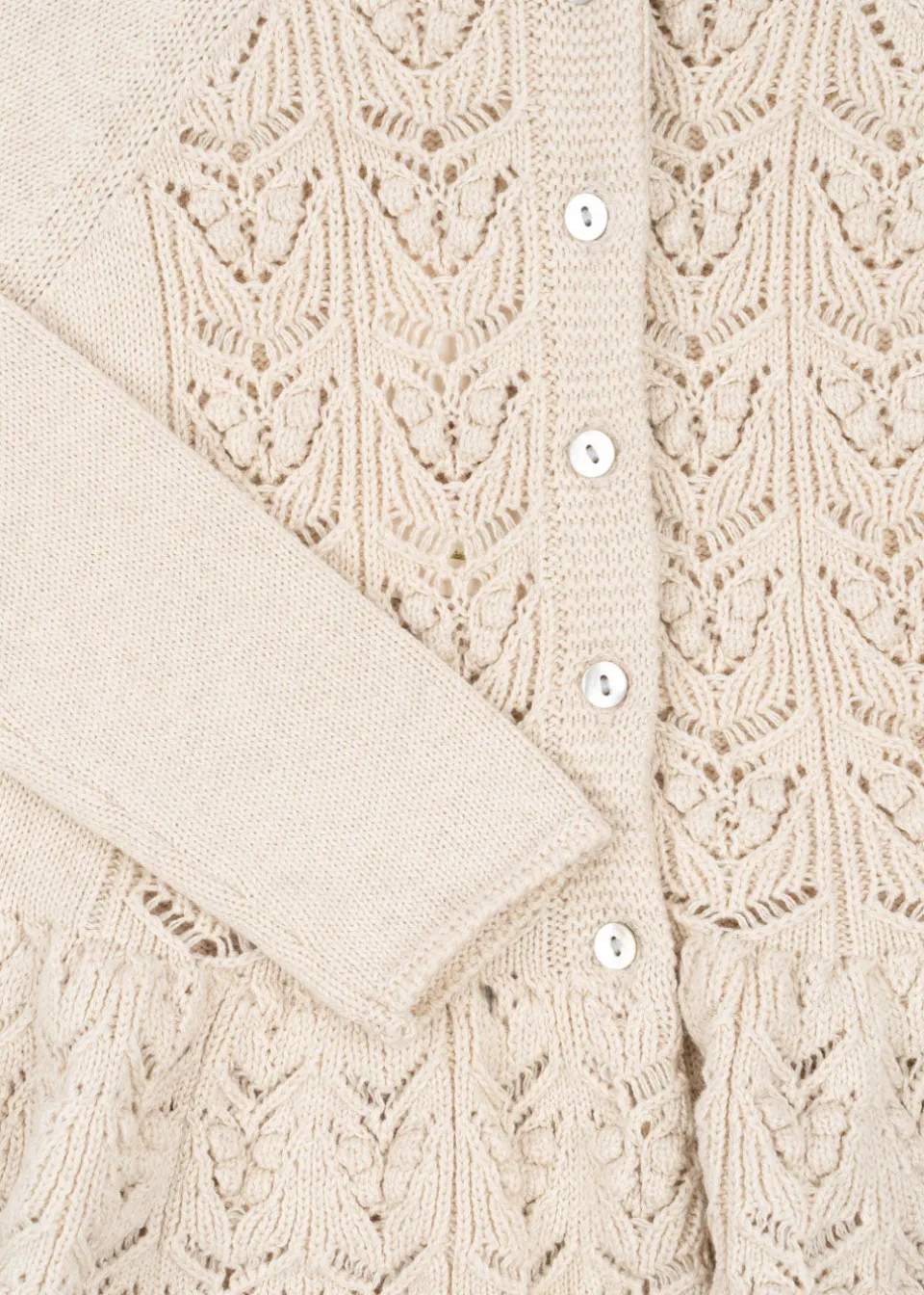Konges Sløjd Overdele|cabby cardigan - off white melange offwhitemelange