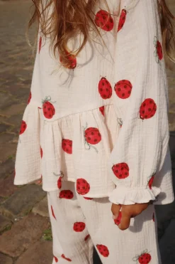 Konges Sløjd Overdele|Coco ladybug bluse - ladybug bow ladybugbow