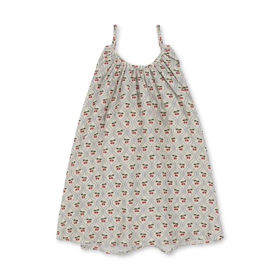 Konges Sløjd Kjoler|coco stropkjole - CHERRY MOTIF cherrymotif