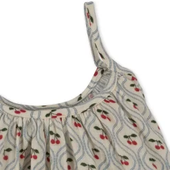 Konges Sløjd Kjoler|coco stropkjole - CHERRY MOTIF cherrymotif
