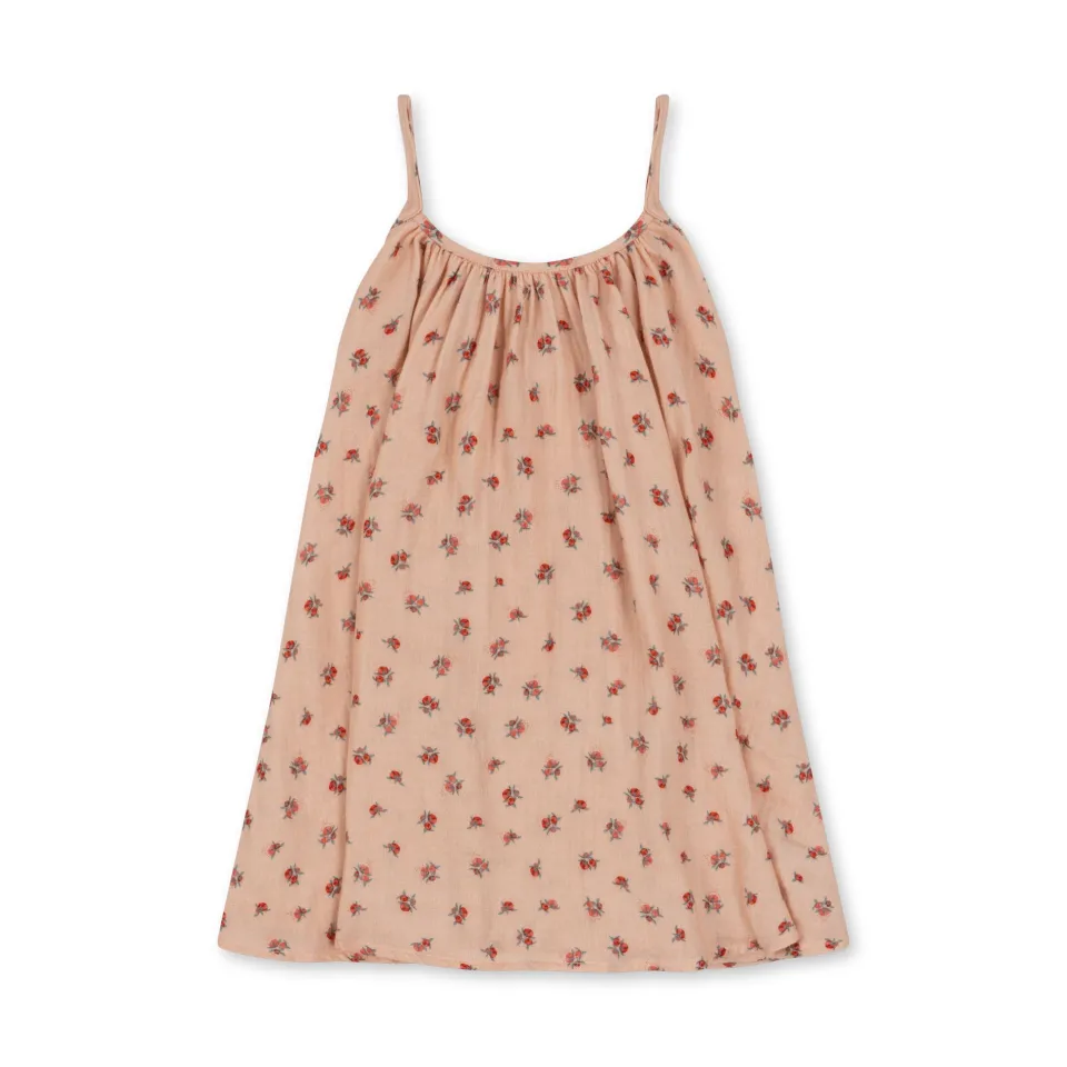 Konges Sløjd Kjoler|coco stropkjole - PEONIA PINK peoniapink