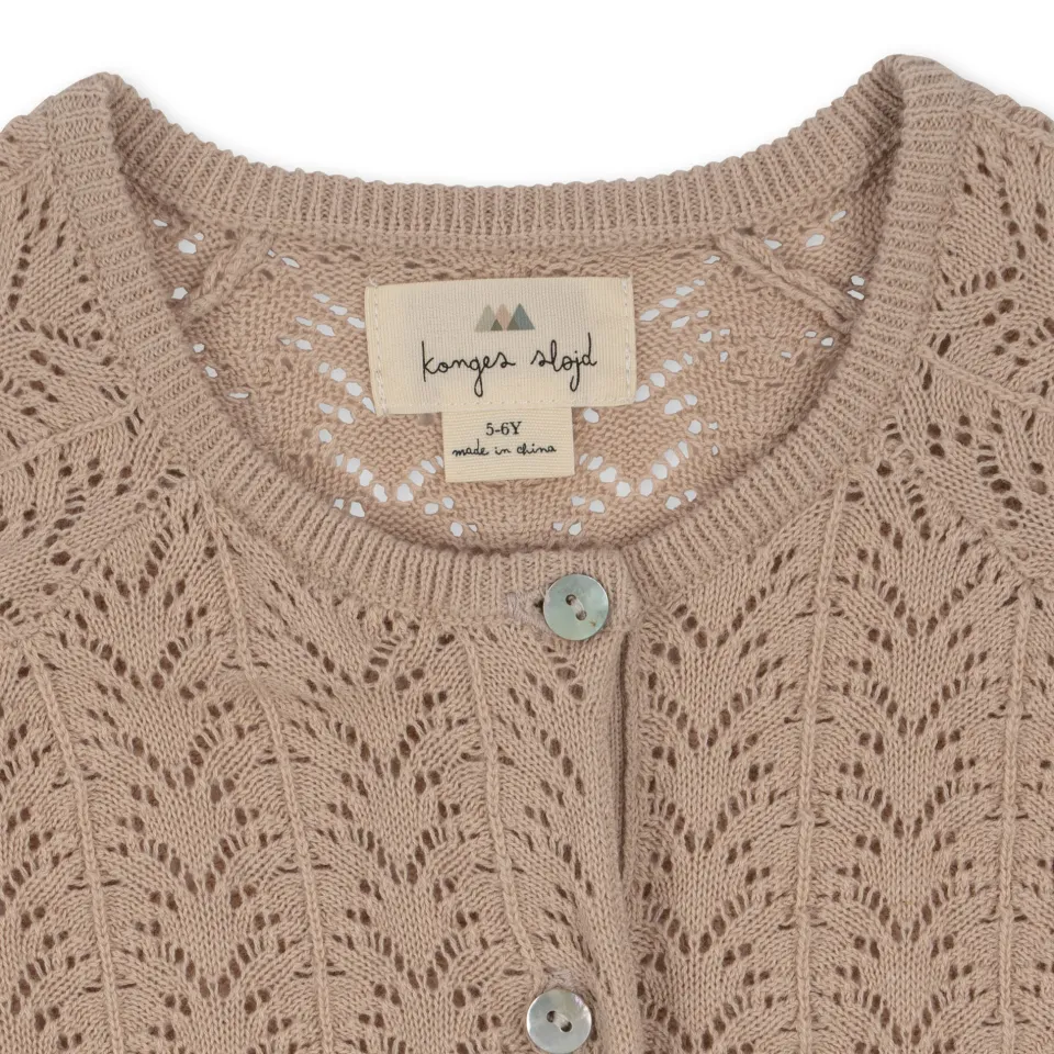 Konges Sløjd Overdele|cypres cardigan - LIGHT ROSE lightrose