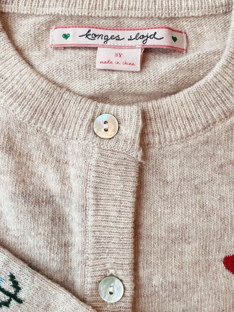 Konges Sløjd Overdele|ELI CARDIGAN - OFF WHITE MELANGE offwhitemelange