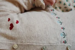 Konges Sløjd Overdele|ELI CARDIGAN - OFF WHITE MELANGE offwhitemelange