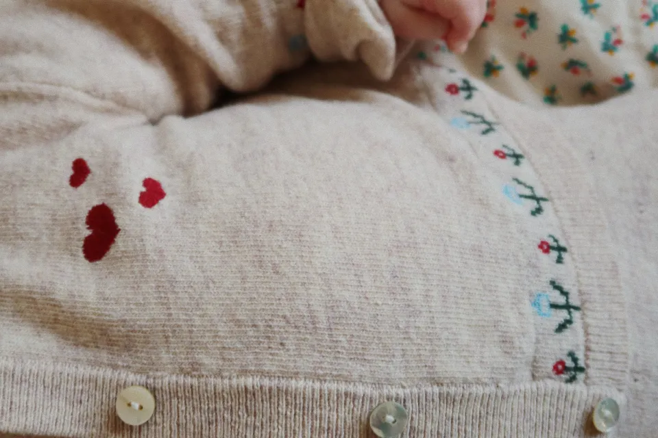 Konges Sløjd Overdele|ELI CARDIGAN - OFF WHITE MELANGE offwhitemelange