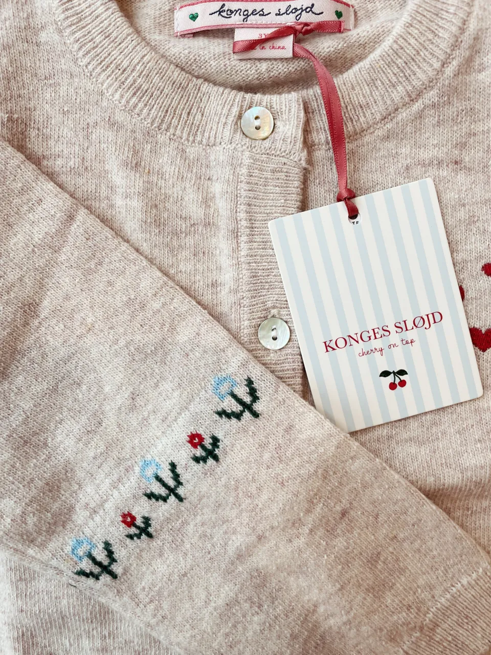 Konges Sløjd Overdele|ELI CARDIGAN - OFF WHITE MELANGE offwhitemelange