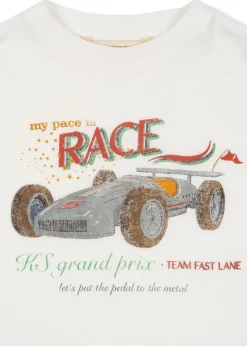 Konges Sløjd Overdele|Era tee - RACE WHITE racewhite