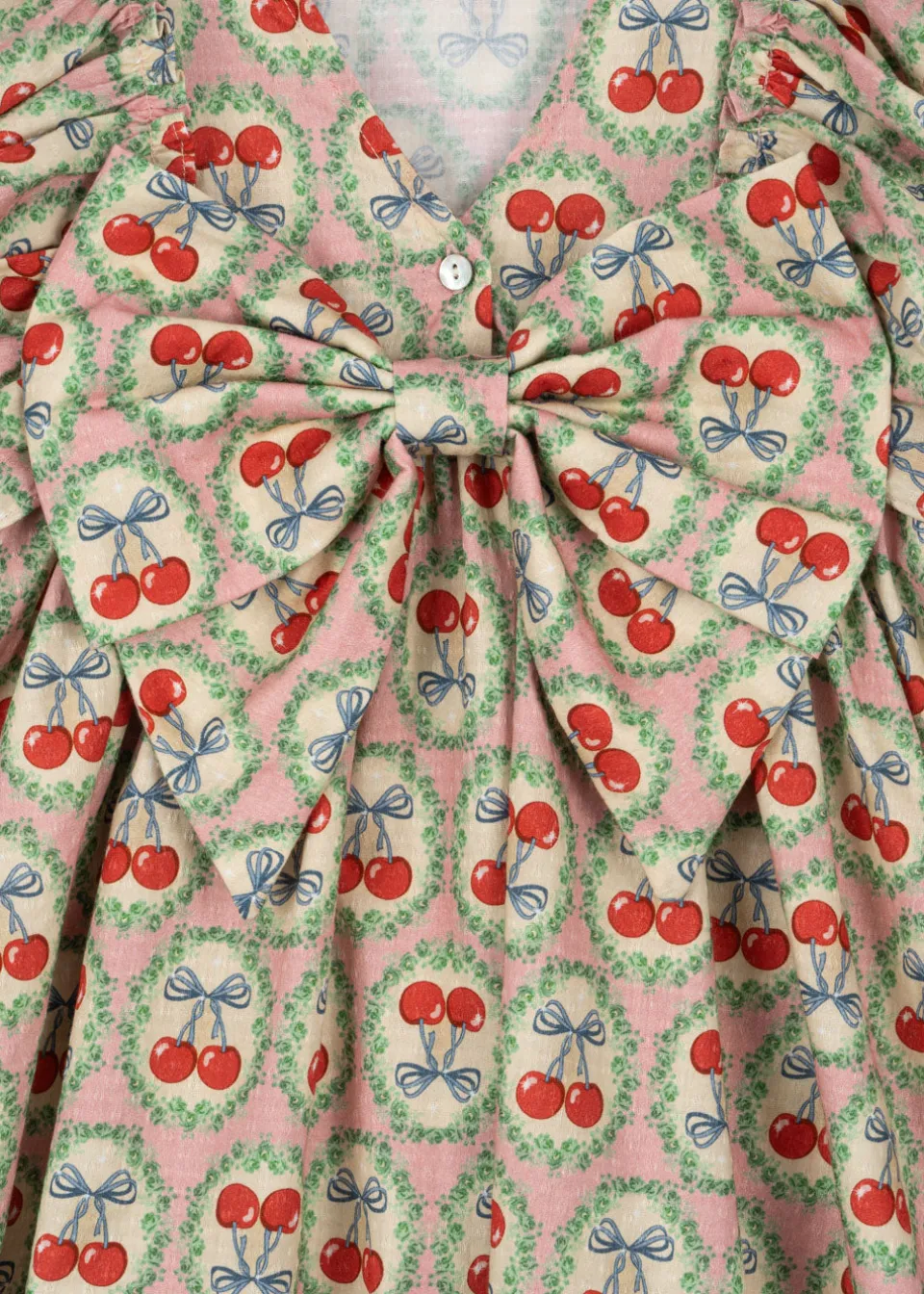 Konges Sløjd Kjoler|Evia kjole - cherry bow cherrybow
