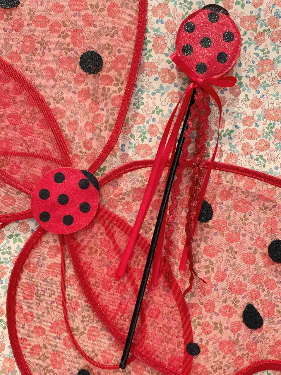 Konges Sløjd Kreativ & Spil|Fairy ladybug kostume - ladybug glitter ladybugglitter