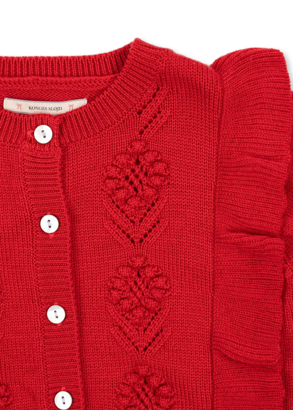 Konges Sløjd Overdele|FIOL CARDIGAN - BARBADOS CHERRY barbadoscherry