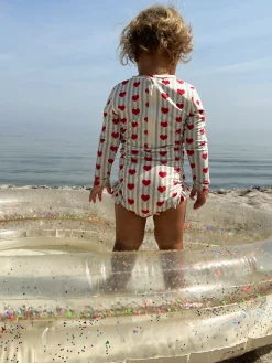 Konges Sløjd Udendørs Leg|hjerte badebassin - TRANSPARENT CREAM transparentcream