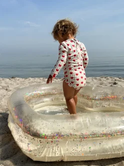 Konges Sløjd Udendørs Leg|hjerte badebassin - TRANSPARENT CREAM transparentcream