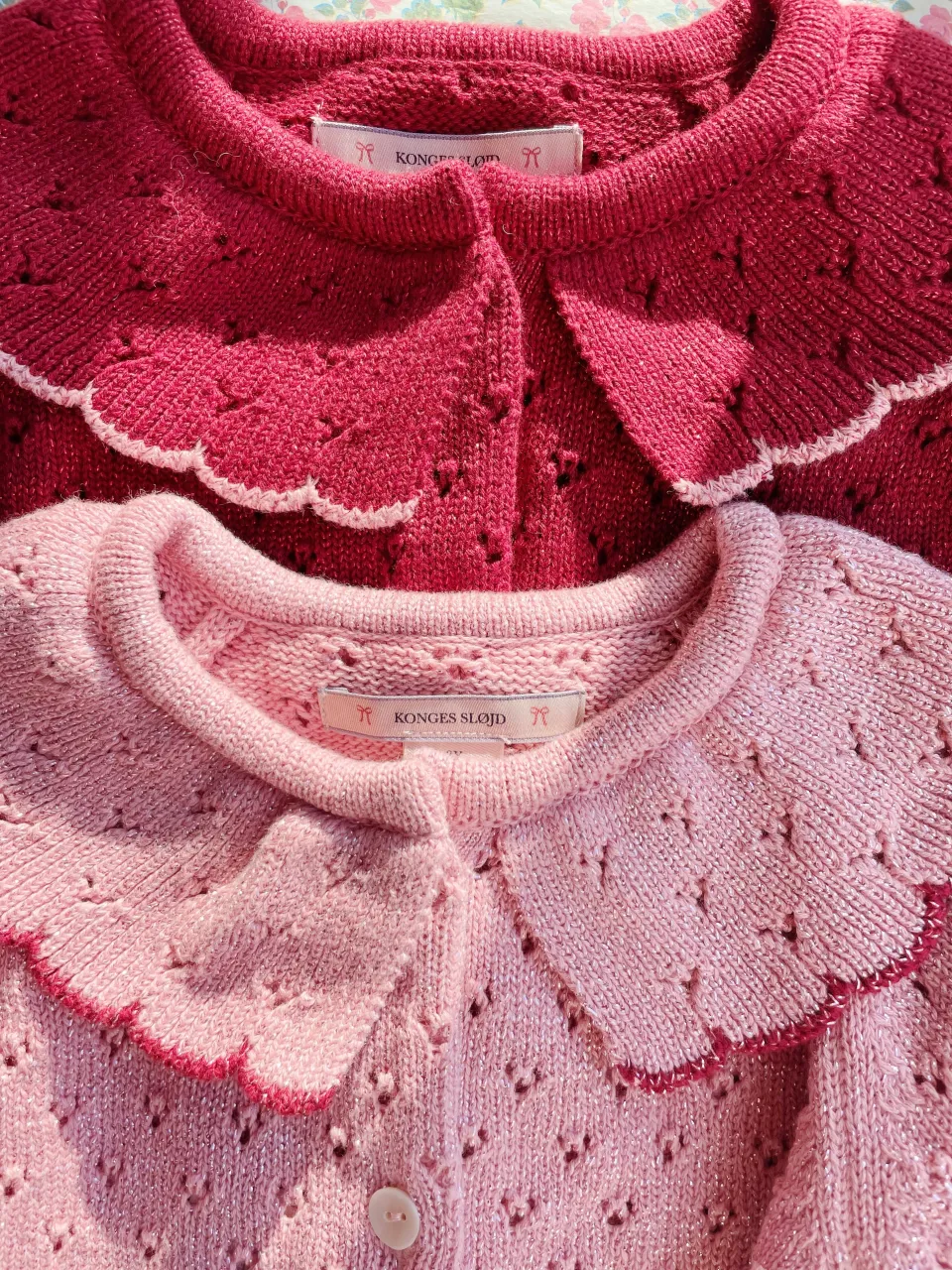 Konges Sløjd Overdele|Holiday cardigan - red dahlia reddahlia