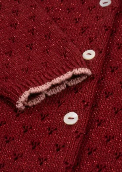 Konges Sløjd Overdele|Holiday cardigan - red dahlia reddahlia