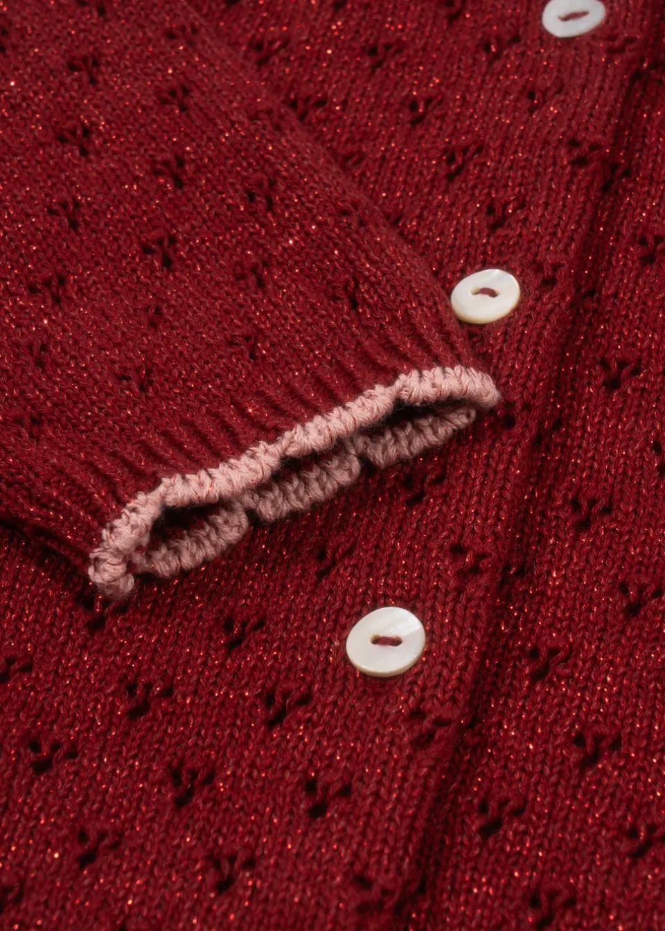 Konges Sløjd Overdele|Holiday cardigan - red dahlia reddahlia