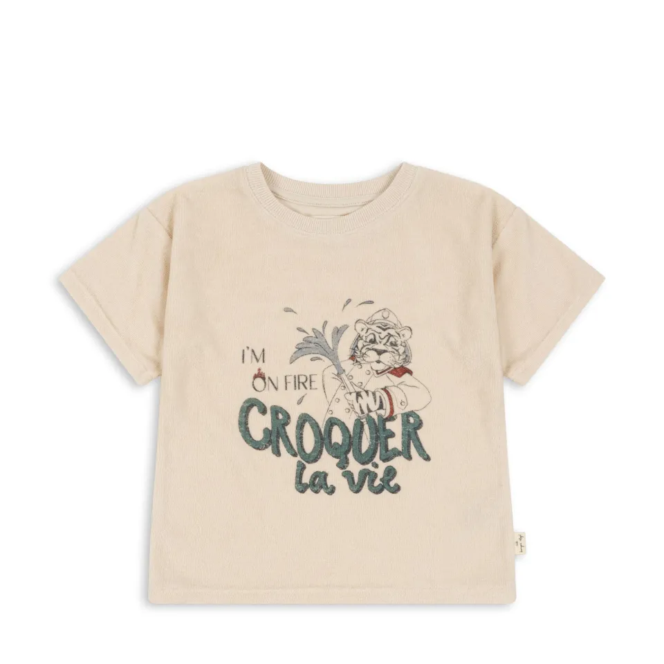 Konges Sløjd Overdele|itty tee - ANTIQUE WHITE antiquewhite