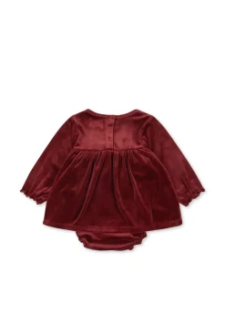 Konges Sløjd Overdele|Jingle twinkle romper - red dahlia reddahlia