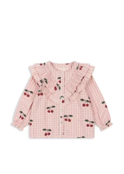 Konges Sløjd Overdele|kim bluse - CHERRY CHECK cherrycheck