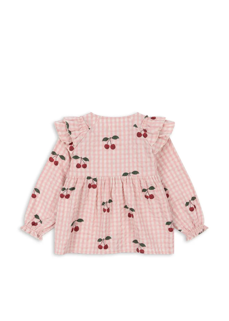 Konges Sløjd Overdele|kim bluse - CHERRY CHECK cherrycheck