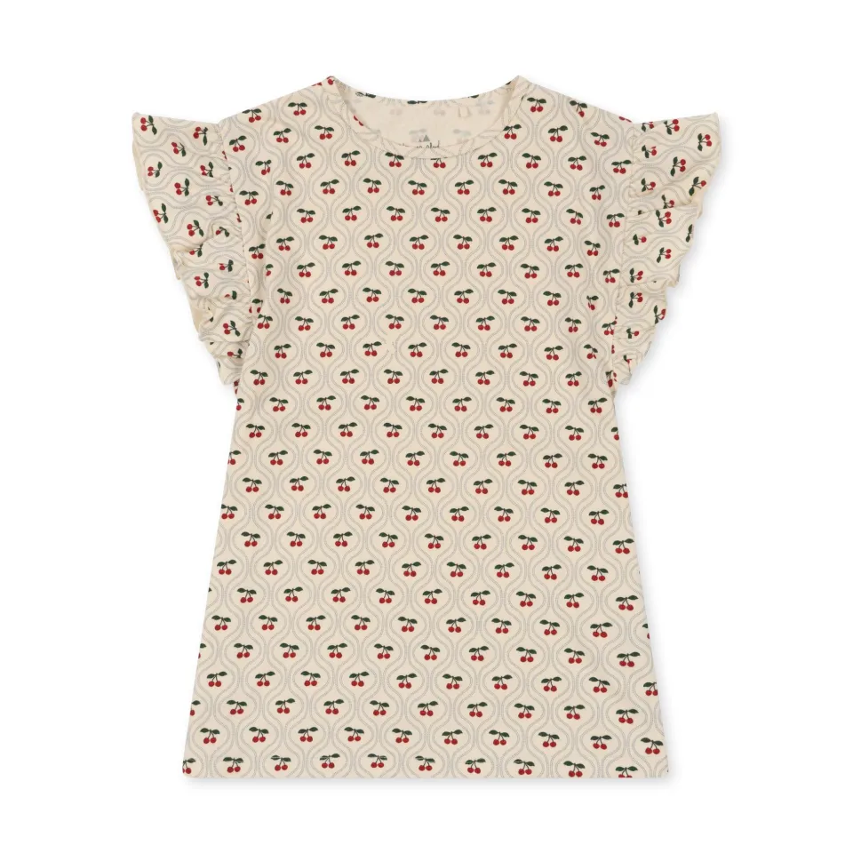 Konges Sløjd Kjoler|lin kjole - CHERRY MOTIF cherrymotif