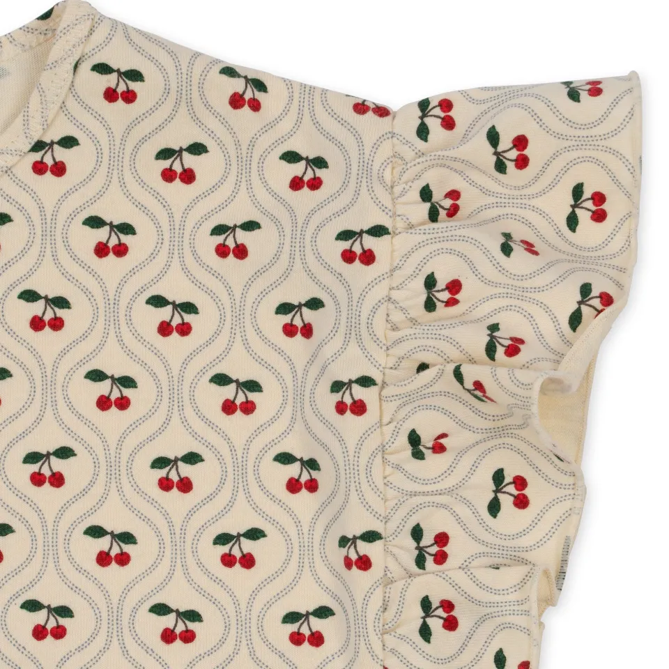 Konges Sløjd Kjoler|lin kjole - CHERRY MOTIF cherrymotif