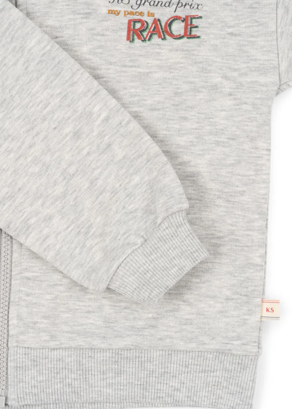 Konges Sløjd Overdele|lou hættetrøje - GREY MELANGE greymelange